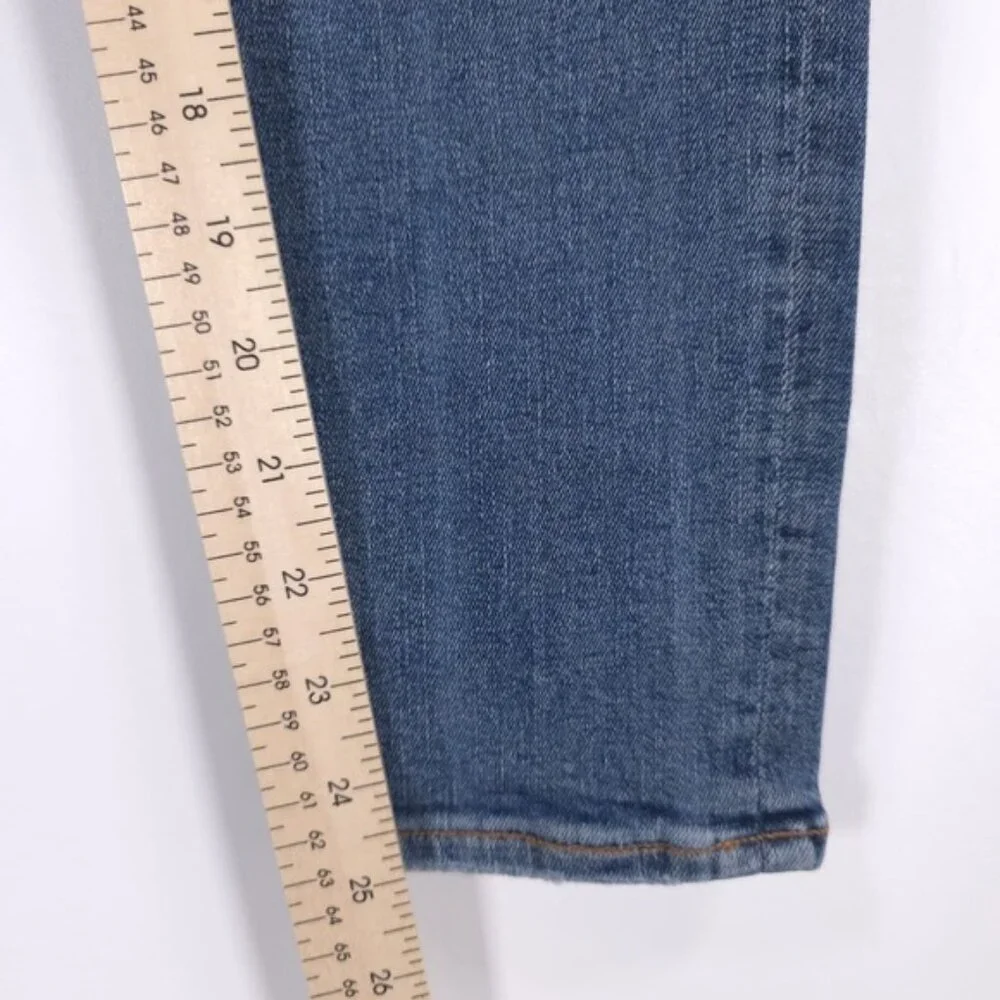 AGOLDE DISTRESSED Skinny Crop Jeans‎ Zip Fly A018 E843 Size 26